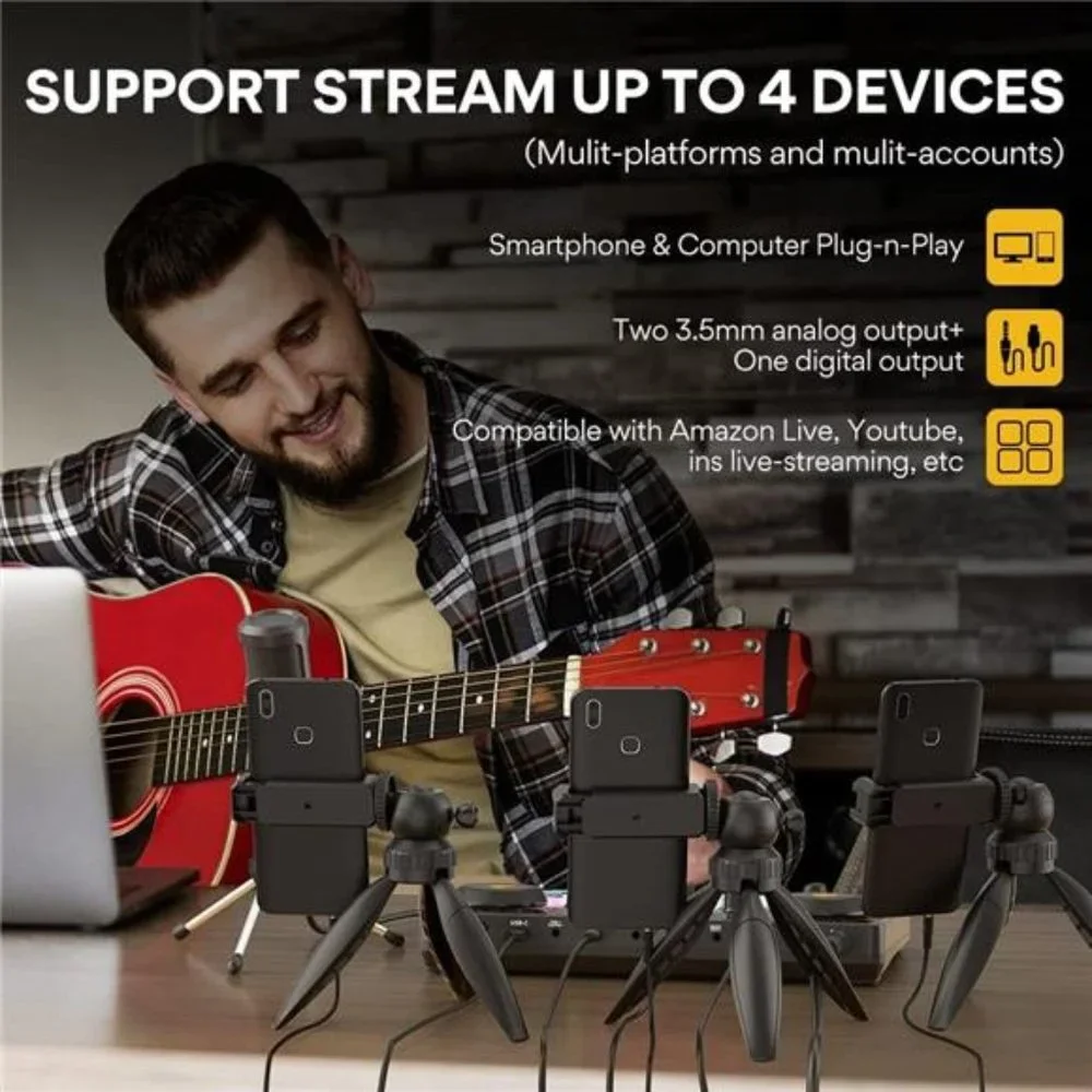 Podcast Equipment Bundle-MaonoCaster Lite -Audio Interface-All in One-Podcast